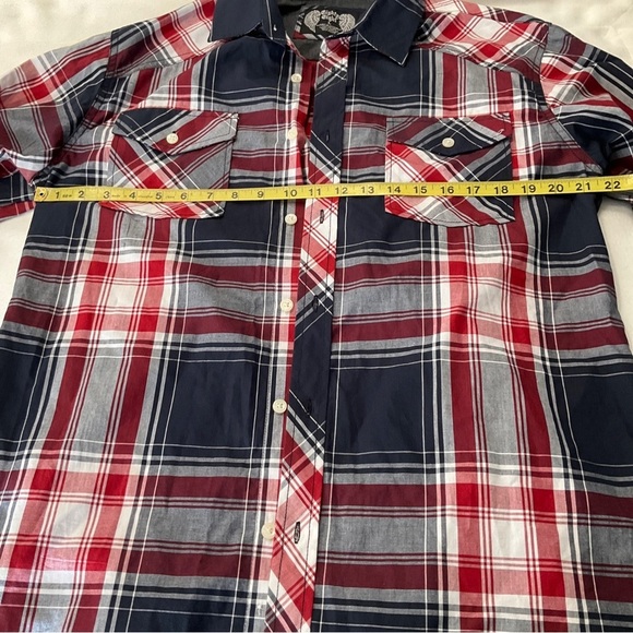 Eighty Eight Mens Large Front Button  Pocket Shirt - Picture 4 of 6